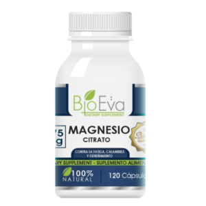 Citrato de Magnesio BioEva 475mg (120 Cáps)
